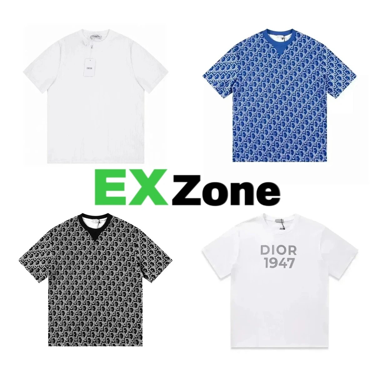 Dior T-Shirts Short-Sleeve Crew-Neck image 1