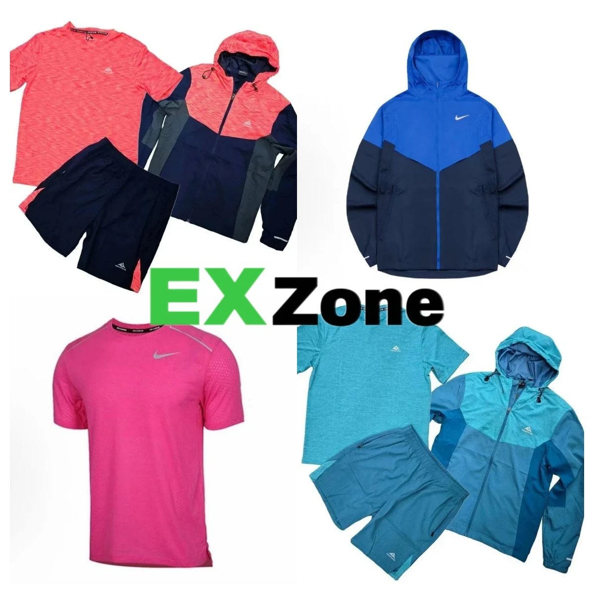 Nike Matching Sets Three-Piece Hooded Jacket, T-Shirt and Shorts Set image 1