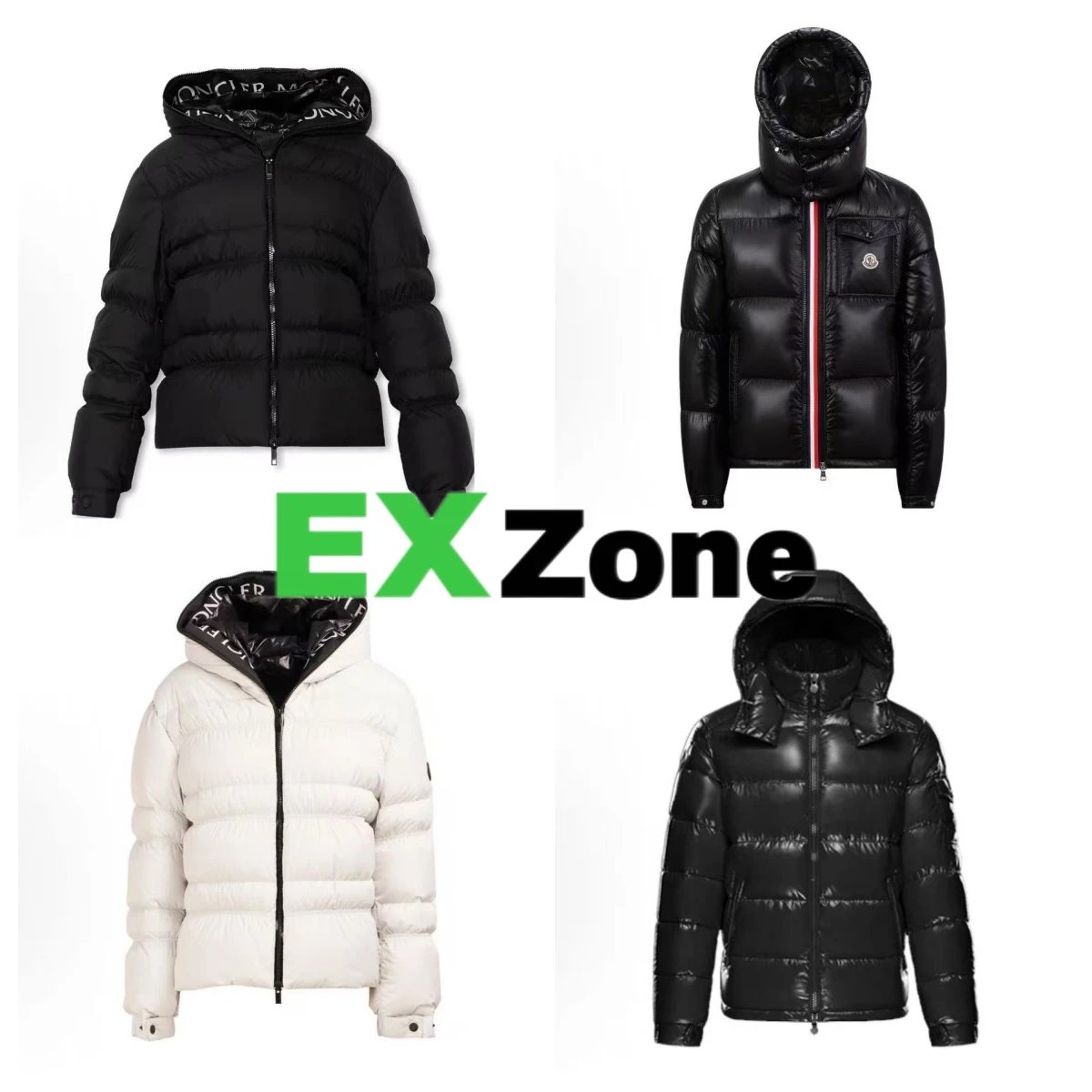 Moncler Down Jackets Hooded quilted puffer jacket image 1