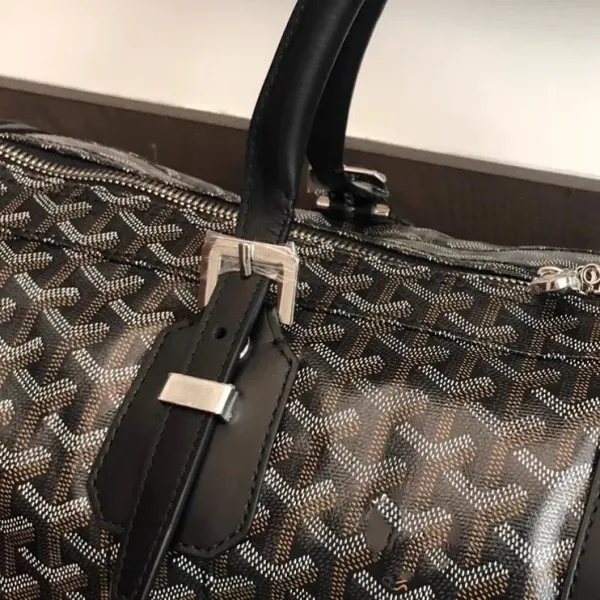 Goyard Saint Louis Duffle Bag Green Monogram Canvas Travel Bag - 5