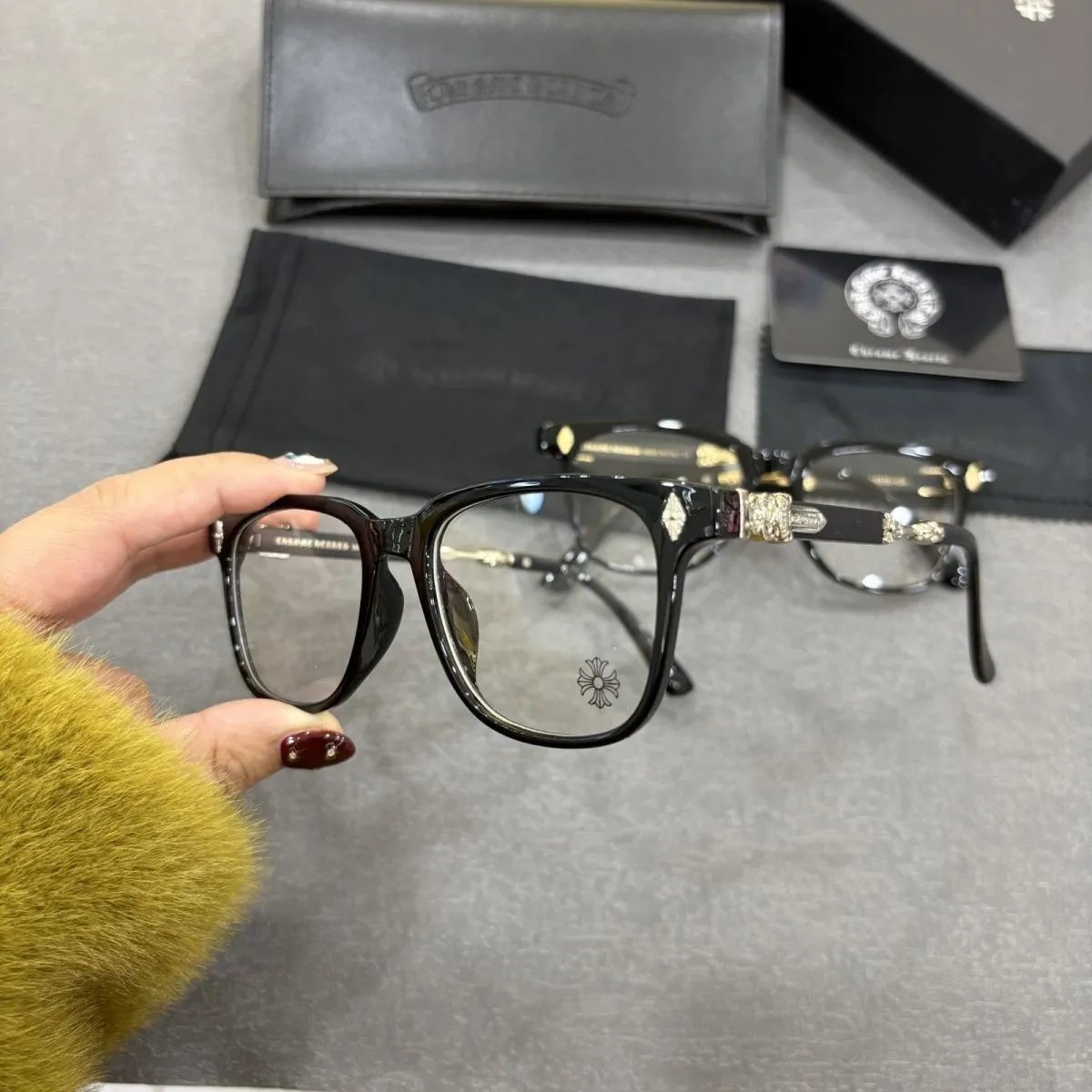 Celine Black Square Eyeglasses