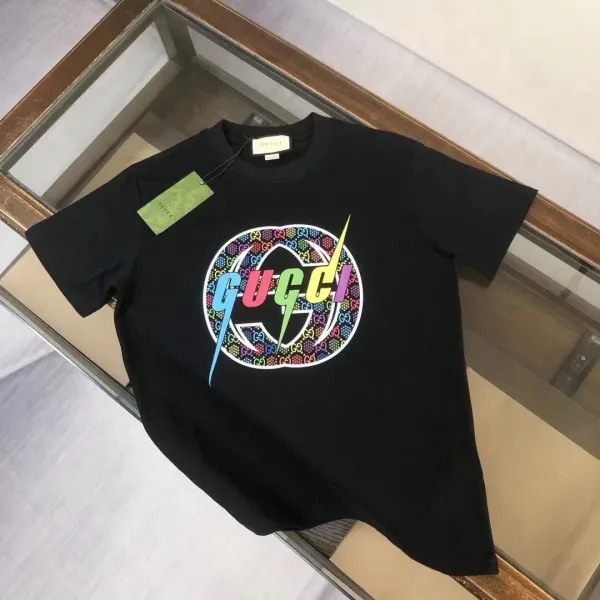 Gucci Distorted Logo Print White T-Shirt - 12