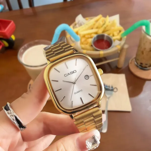 Casio Quartz Square Silver Watch - 3