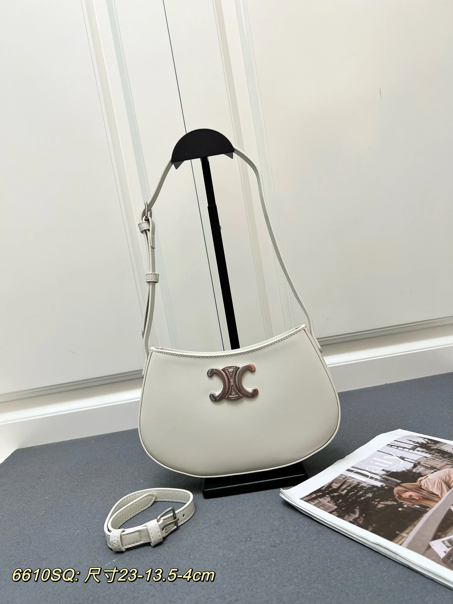 Genuine leather underarm bag zipper switch small tight well-behaved adjustable shoulder strap crossbody shoulder bag