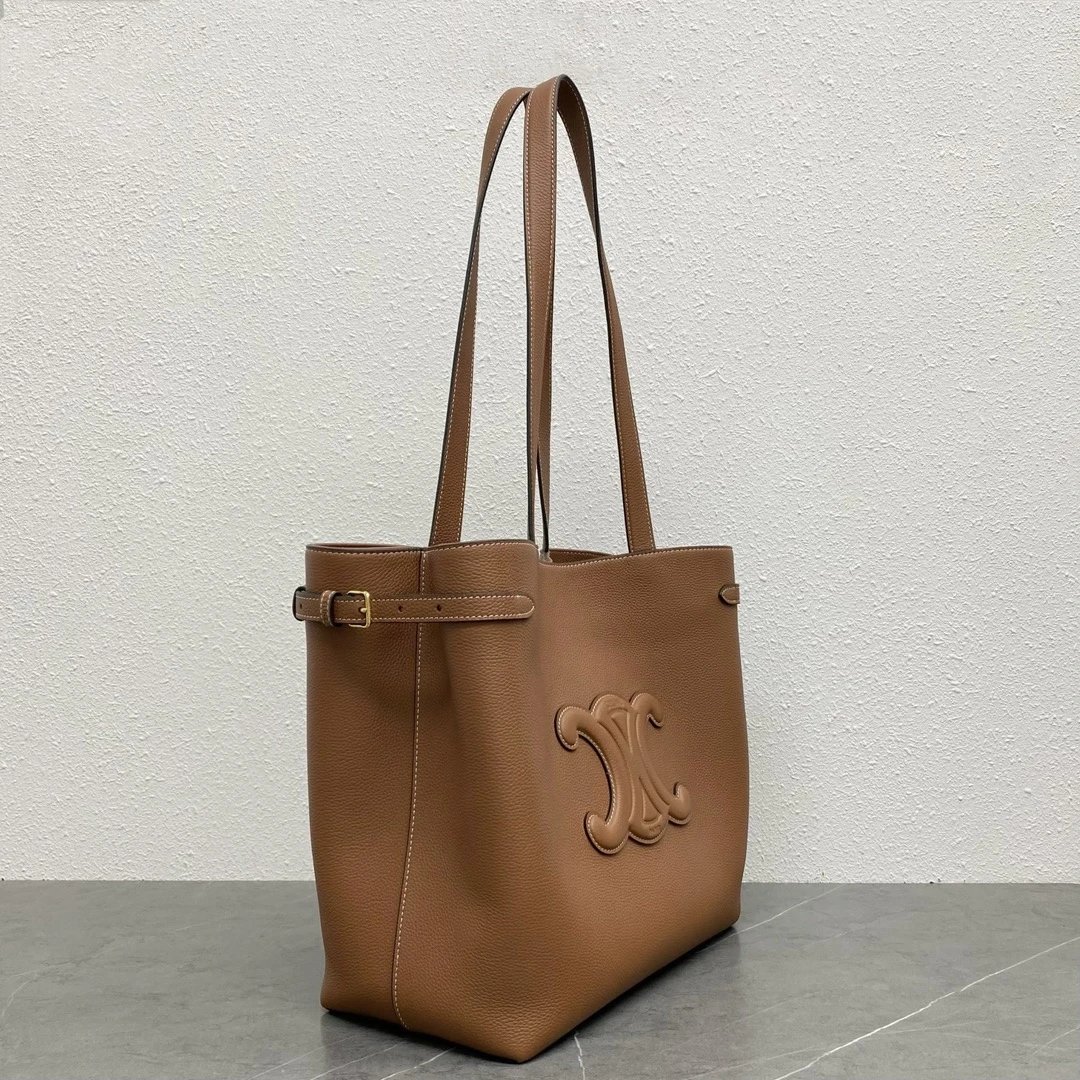  Vintaige Style Grain Leather Tote Bag Handbag, Elegant Minimalist Versatile Document Bag 54*29.5*15CM