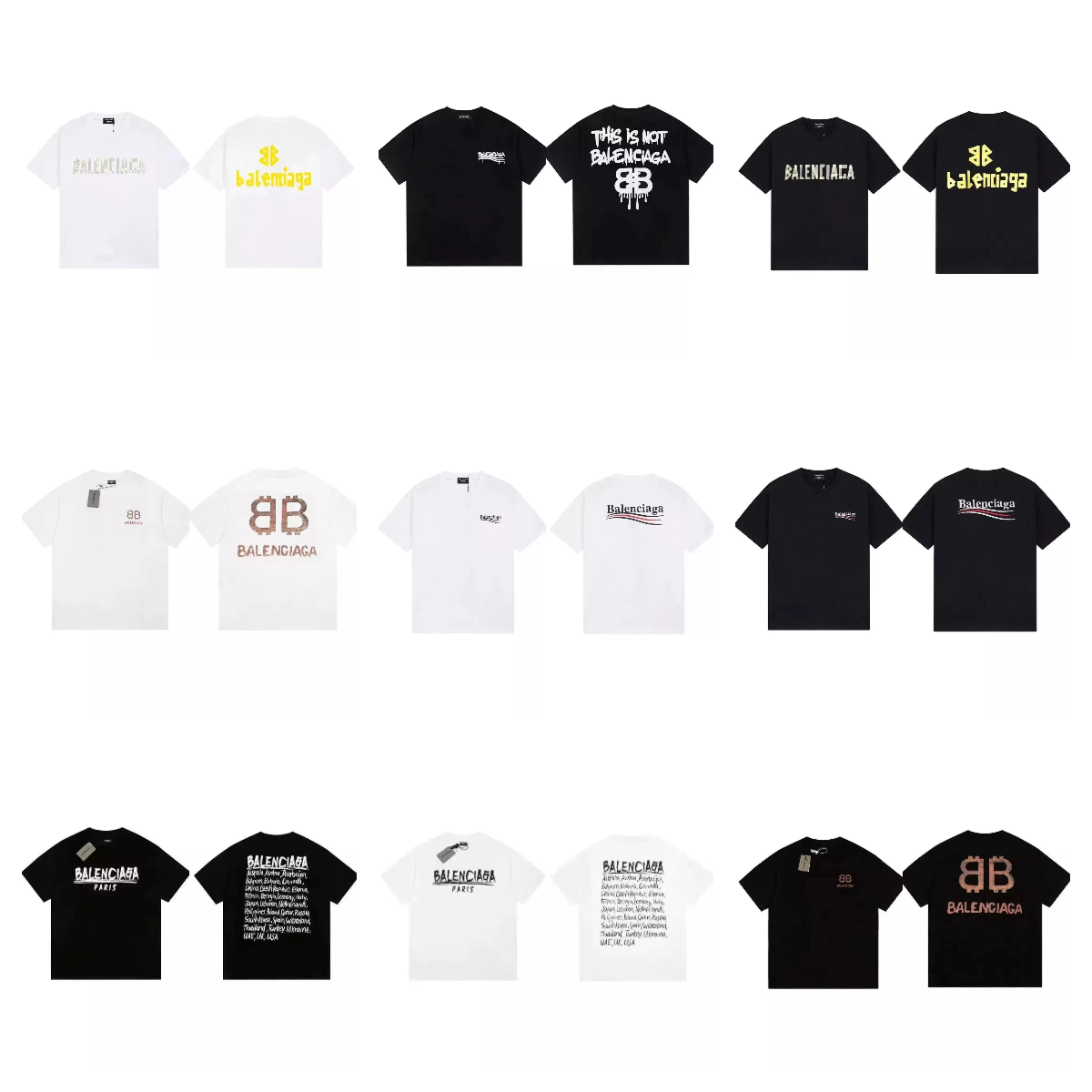 Balenciaga Logo T-Shirts [39 s