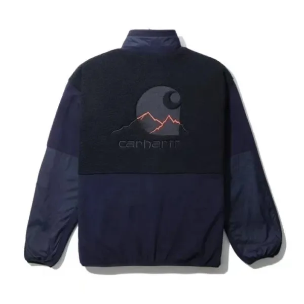 Carhartt WIP Sherpa Fleece Jacket Black/Charcoal Outerwear - 8