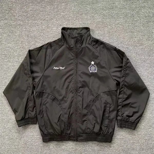 Dolce & Gabbana Police-Emblem Windbreaker Black Jacket - 1