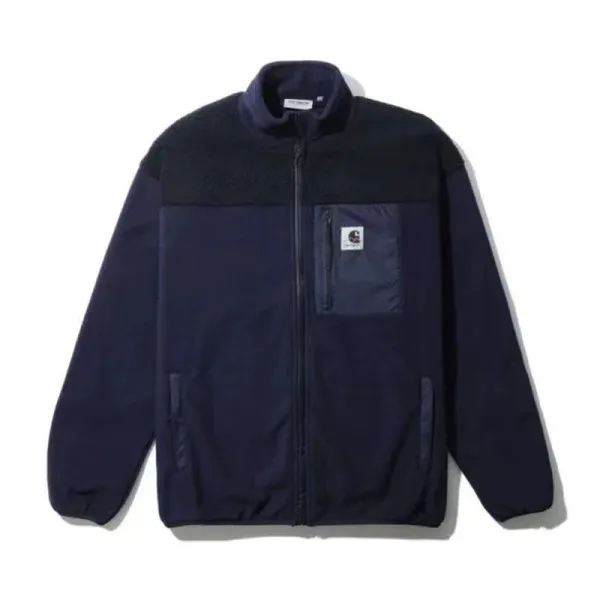 Carhartt WIP Sherpa Fleece Jacket Black/Charcoal Outerwear - 5