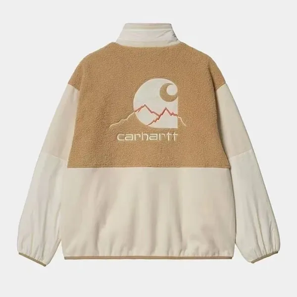 Carhartt WIP Sherpa Fleece Jacket Black/Charcoal Outerwear - 6