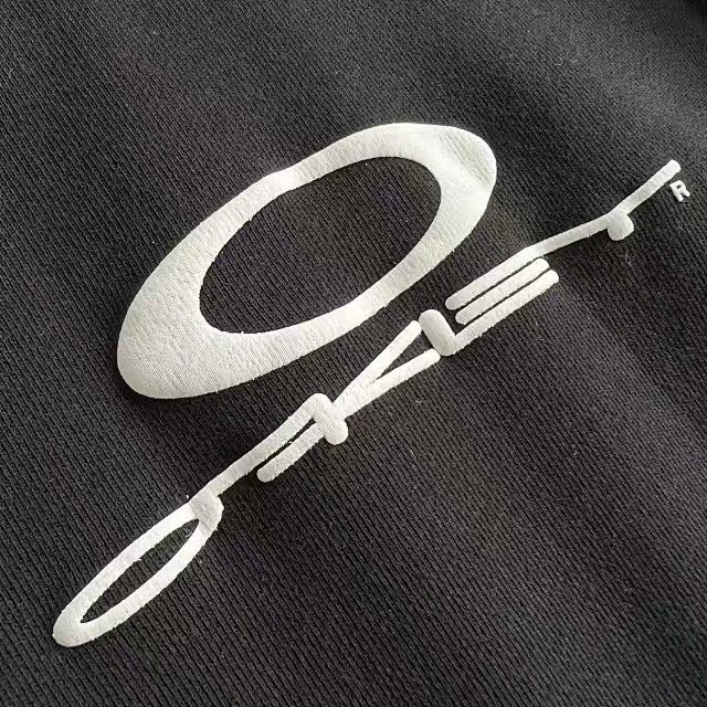 Oakley Logo Raglan Sweatshirt Black / Gray Hoodie product detail 5 in Litbuy spreadsheet finds