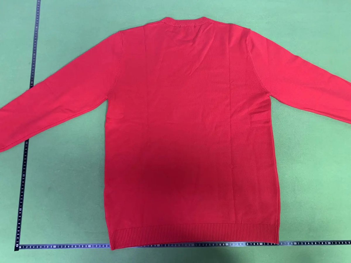 Saint Laurent Logo Print Red Sweater product detail 2 in Litbuy spreadsheet finds
