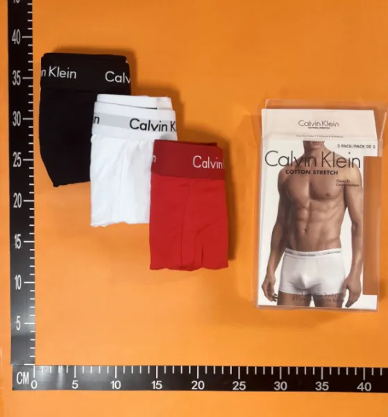 Calvin Klein Cotton Stretch Boxer Briefs 3-Pack Black White Red Underwear - 1