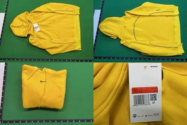 Nike Hoodies & Sweatshirts Pullover Hoodie with Kangaroo Pocket and Contrast Piping product detail image 2