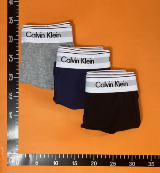 Calvin Klein Modern Cotton Boxer Briefs in Gray, Navy, and Black Underwear - 1