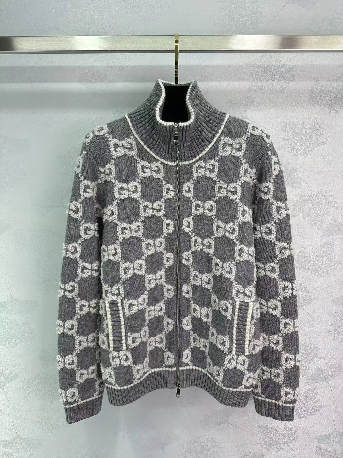 Zipper cardigan sweater