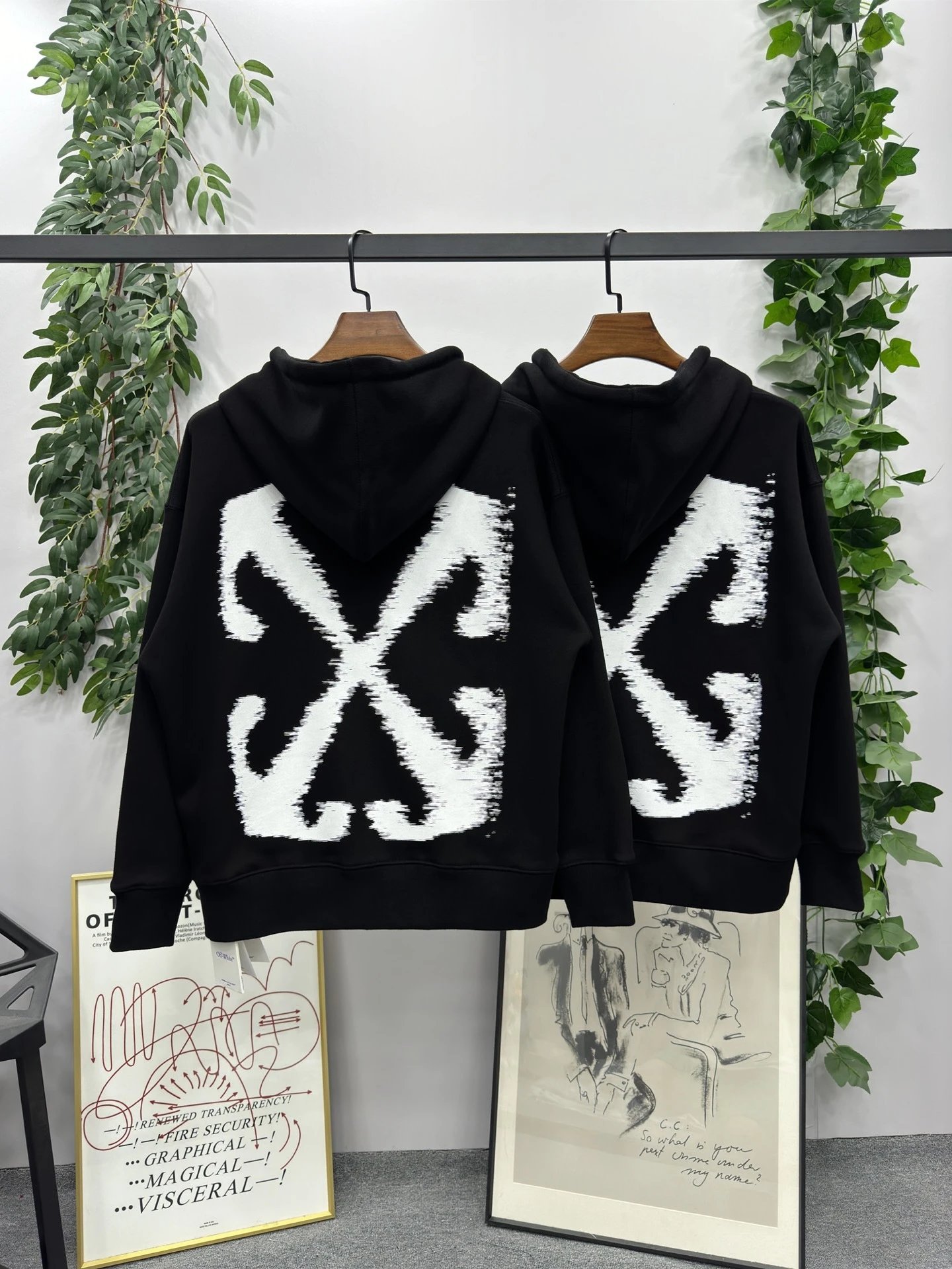 Off‑White - rep bluzy z kapturem