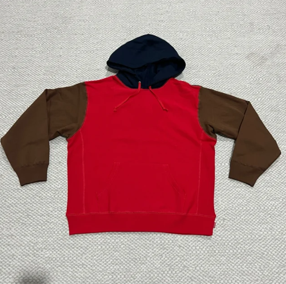 Brown combined with red