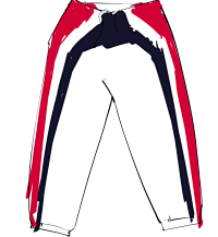 White and black trousers