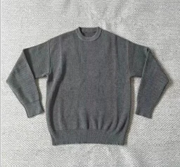 thumbnail for CC's new dark grey monogram sweater