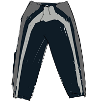 gray black trousers