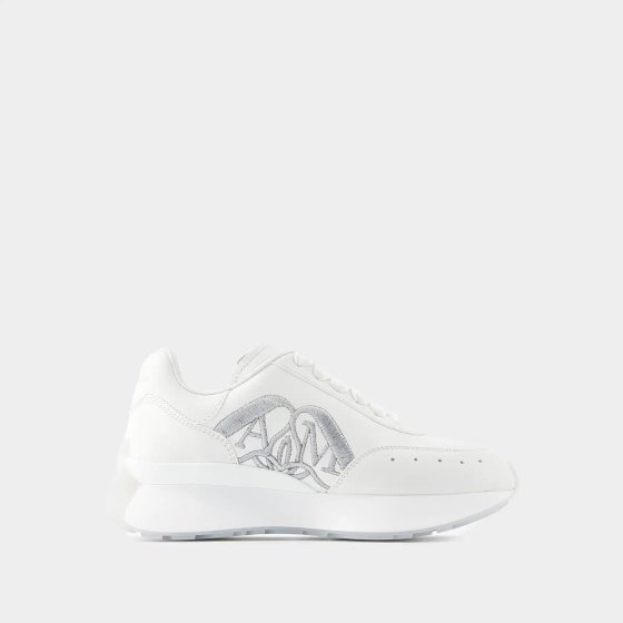 Alexander McQueen
Sprint Runner Sneakers - Alexander McQueen - Leather - White/Silver