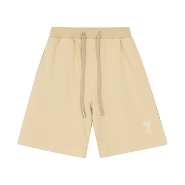 Ami Paris Heart Logo Shorts White - 8