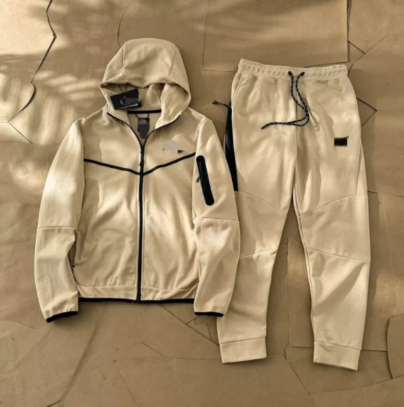 Nike Beige Hoodie and Sweatpants Set