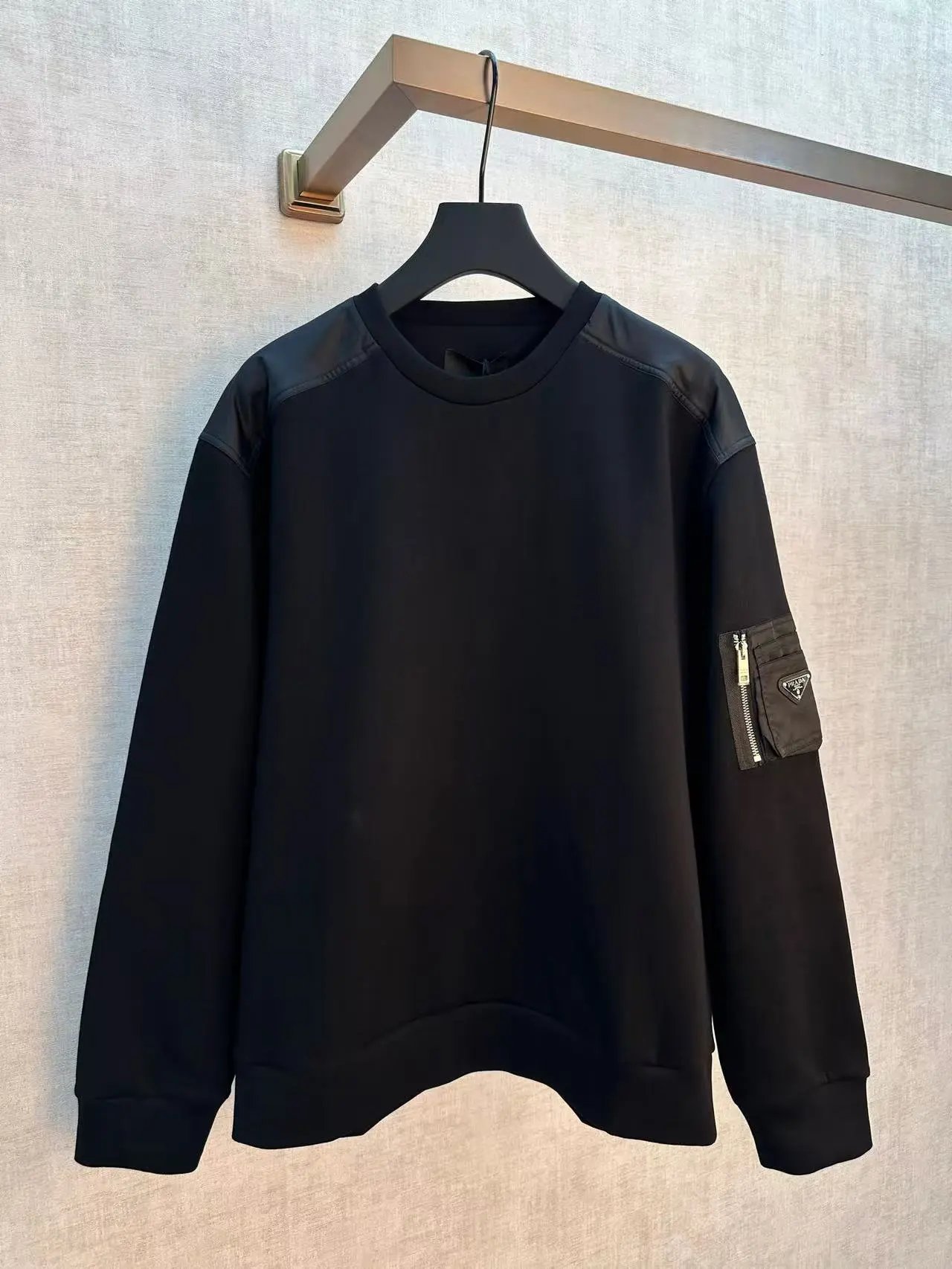 Prada Black Long Sleeve Sweatshirt
