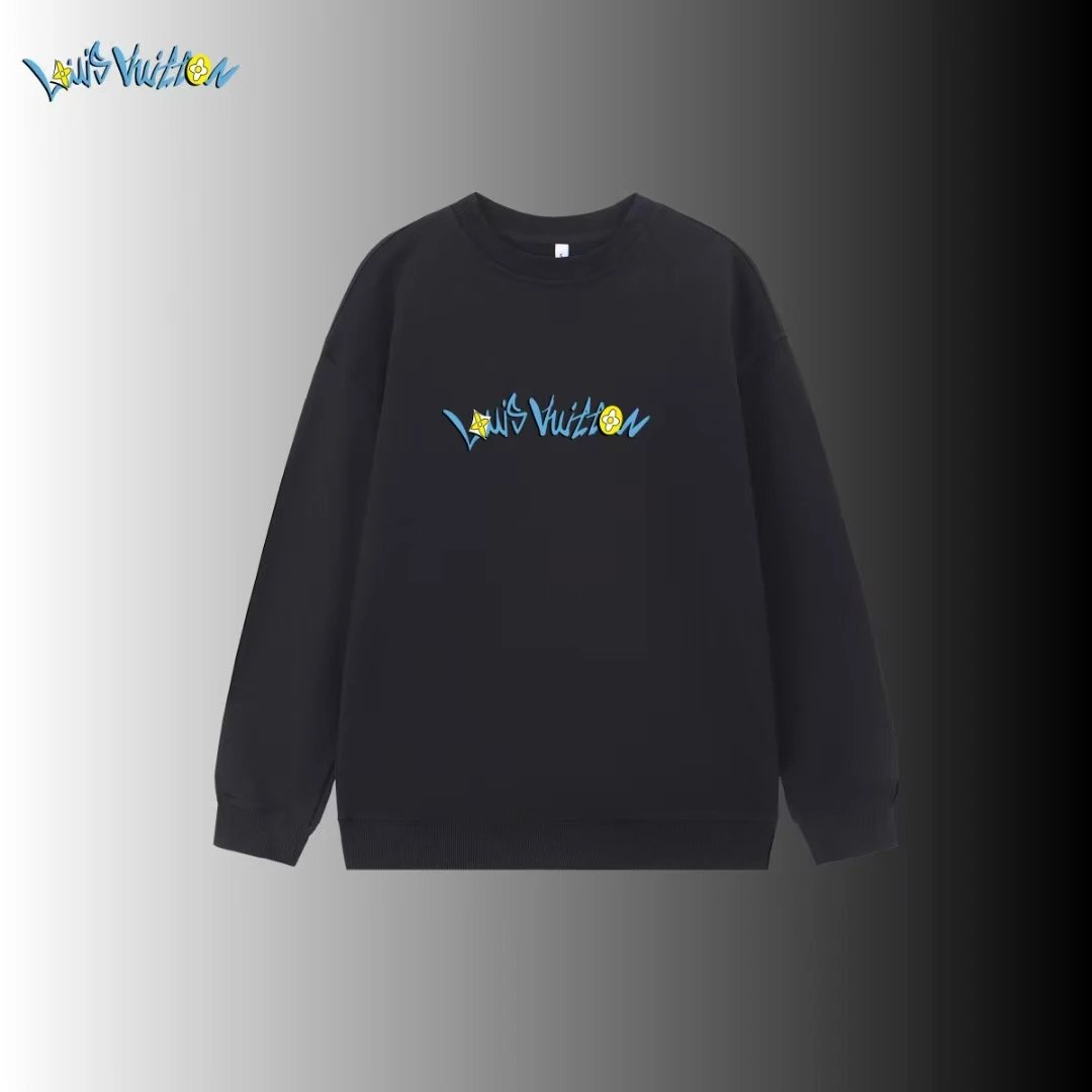 Louis Vuitton Black Long Sleeve Sweatshirt