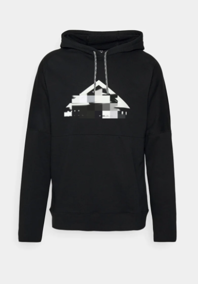 Black Hoodie with Graphic Design