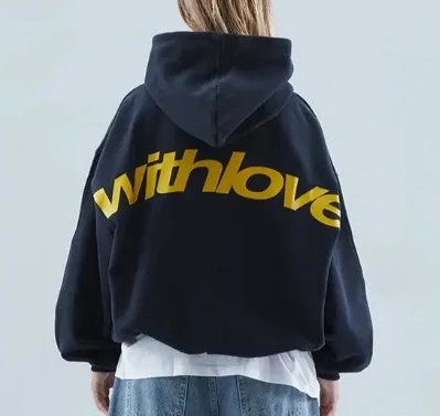 6 Simple and Versatile Men's and Women's Hoodies American Retro Loose Letter Multi Color Hoodie Jacket Z
