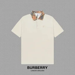 thumbnail for B**urberry 2025FW short-sleeved lapel POLO shirt