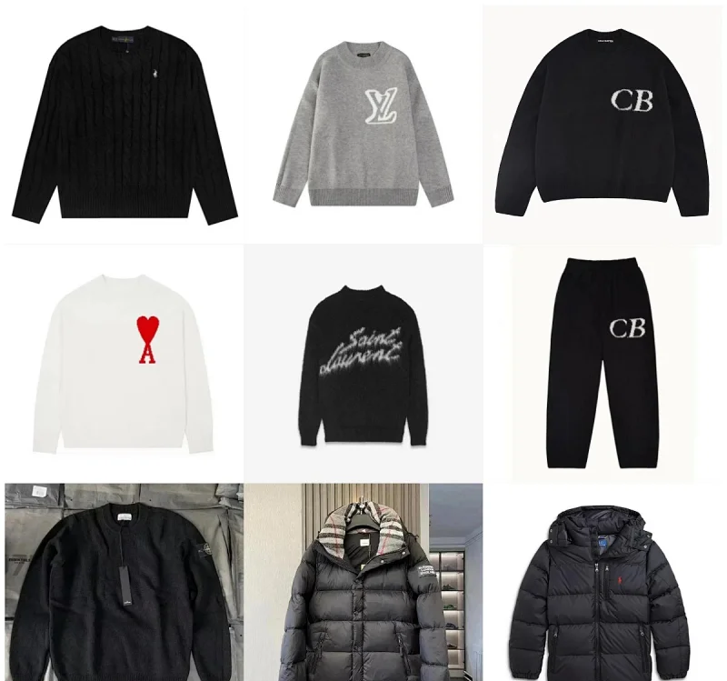 AG3 unisex sweater for couples, versatile pure cotton detachable down jacket