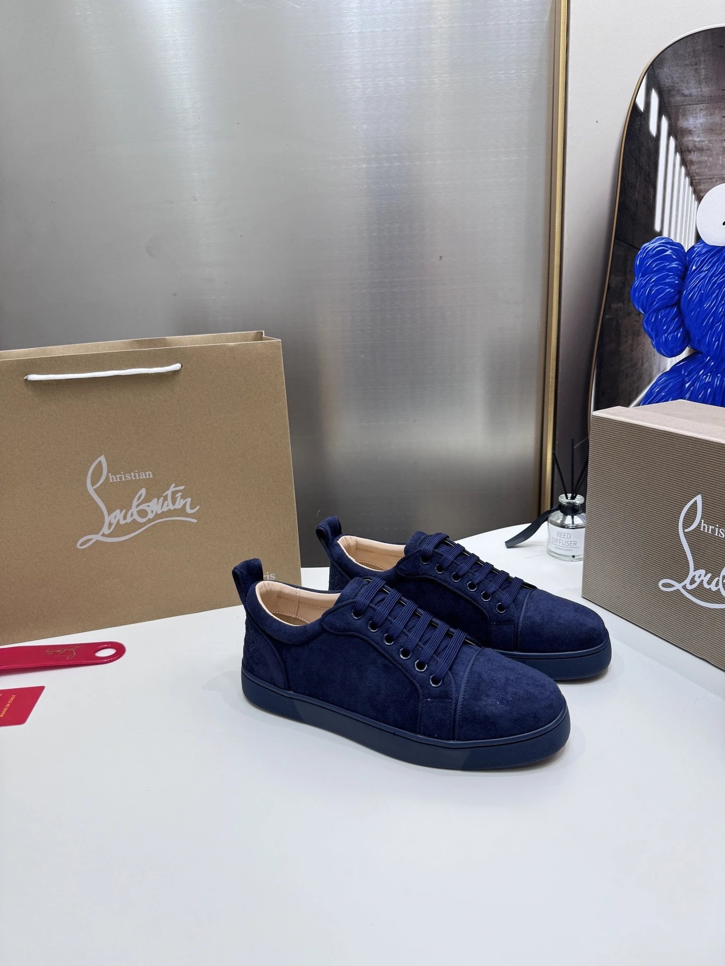 12 Embroidered Deep Blue