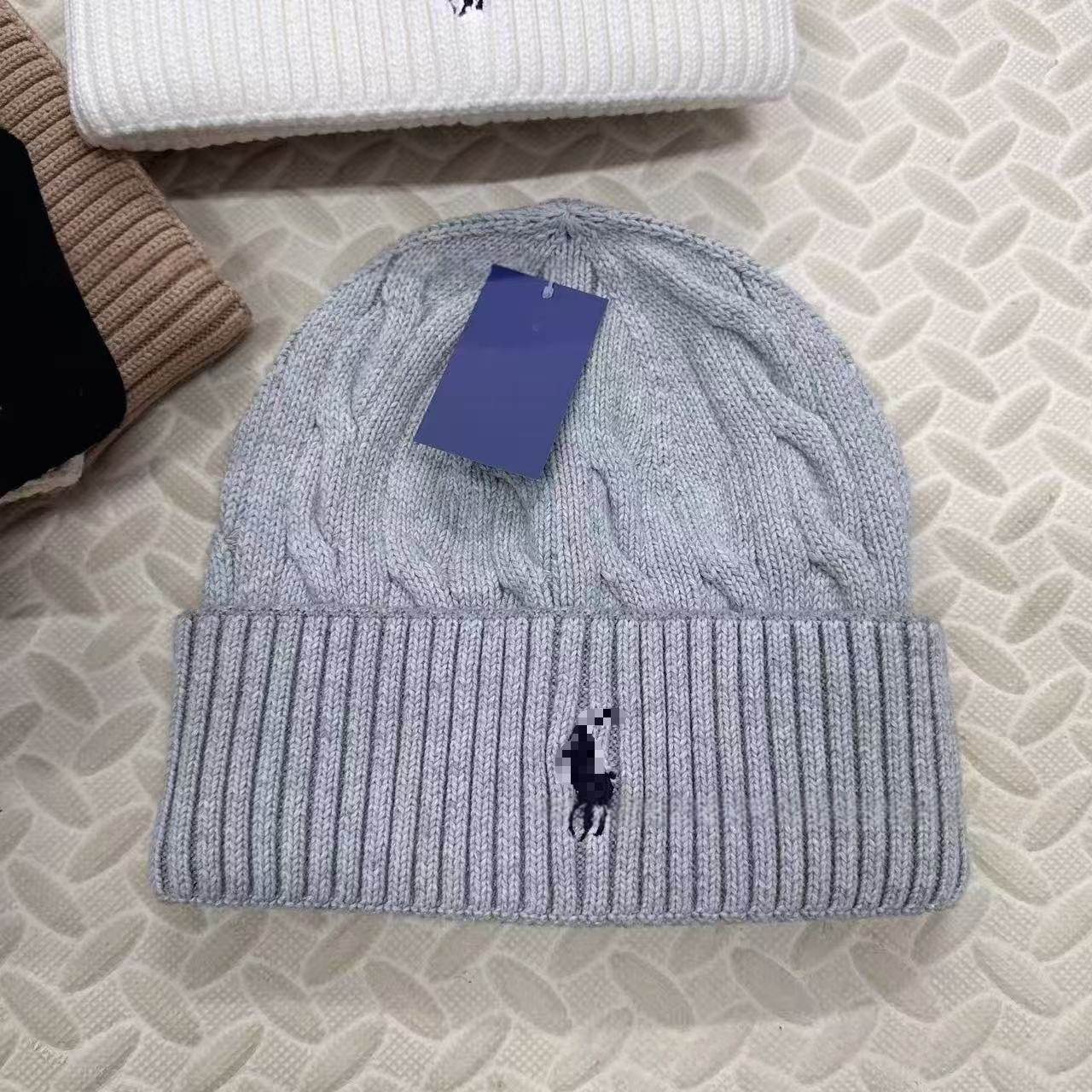 Ralph Lauren Embroidered Cable Knit Beanie photo 6