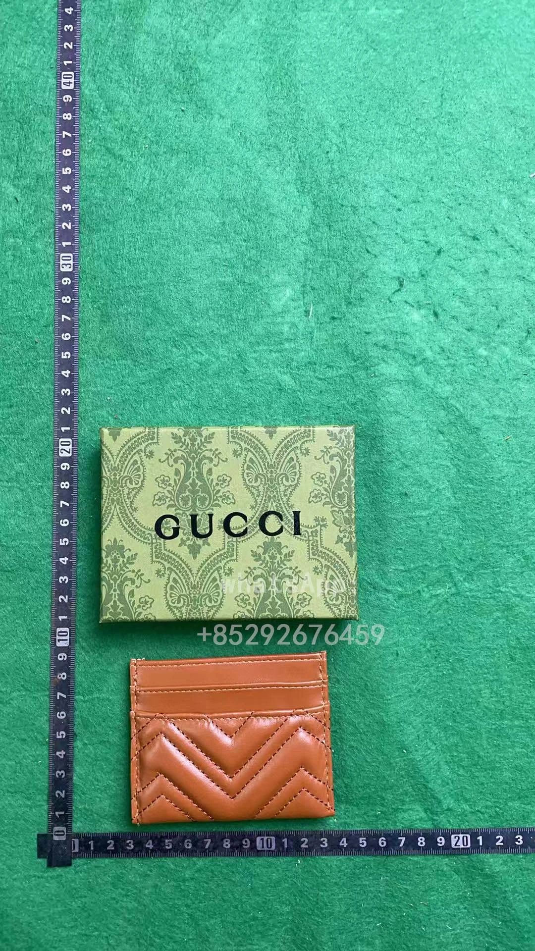 Gucci Marmont Card Holder Orange Leather - 5