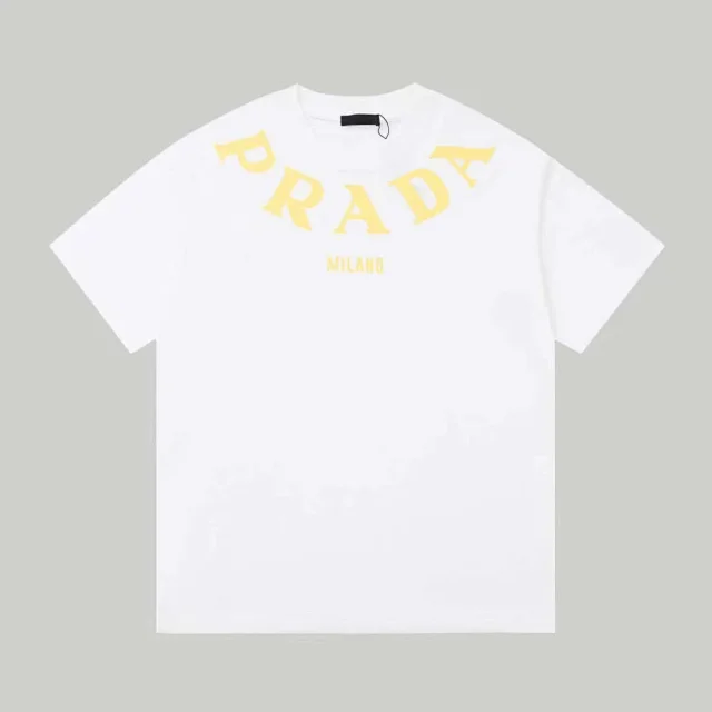 Prada T-Shirts Chain Graphic Logo T-Shirt product detail image 16