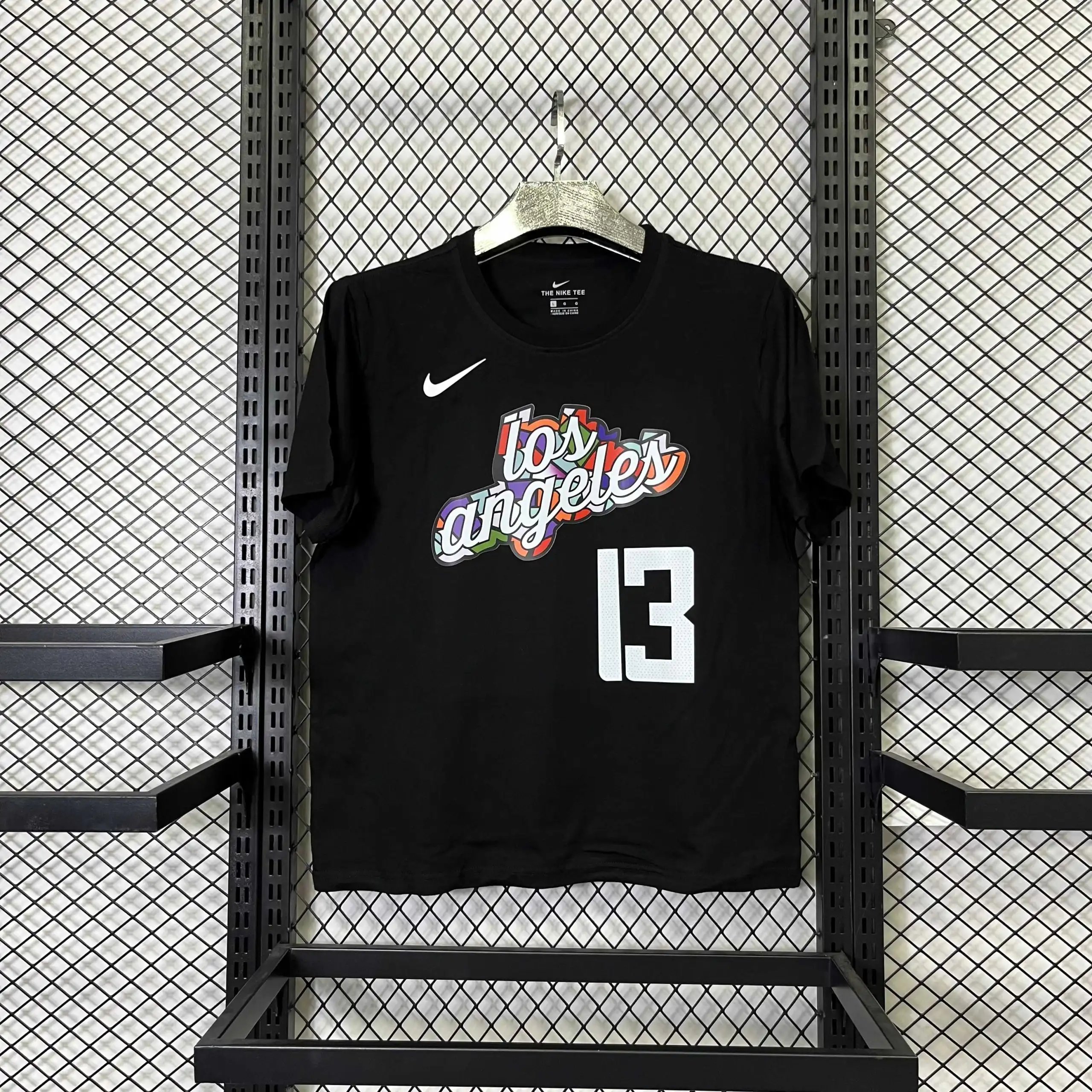 Design Graphic Print 'No Regrets' Black T-Shirt - 13