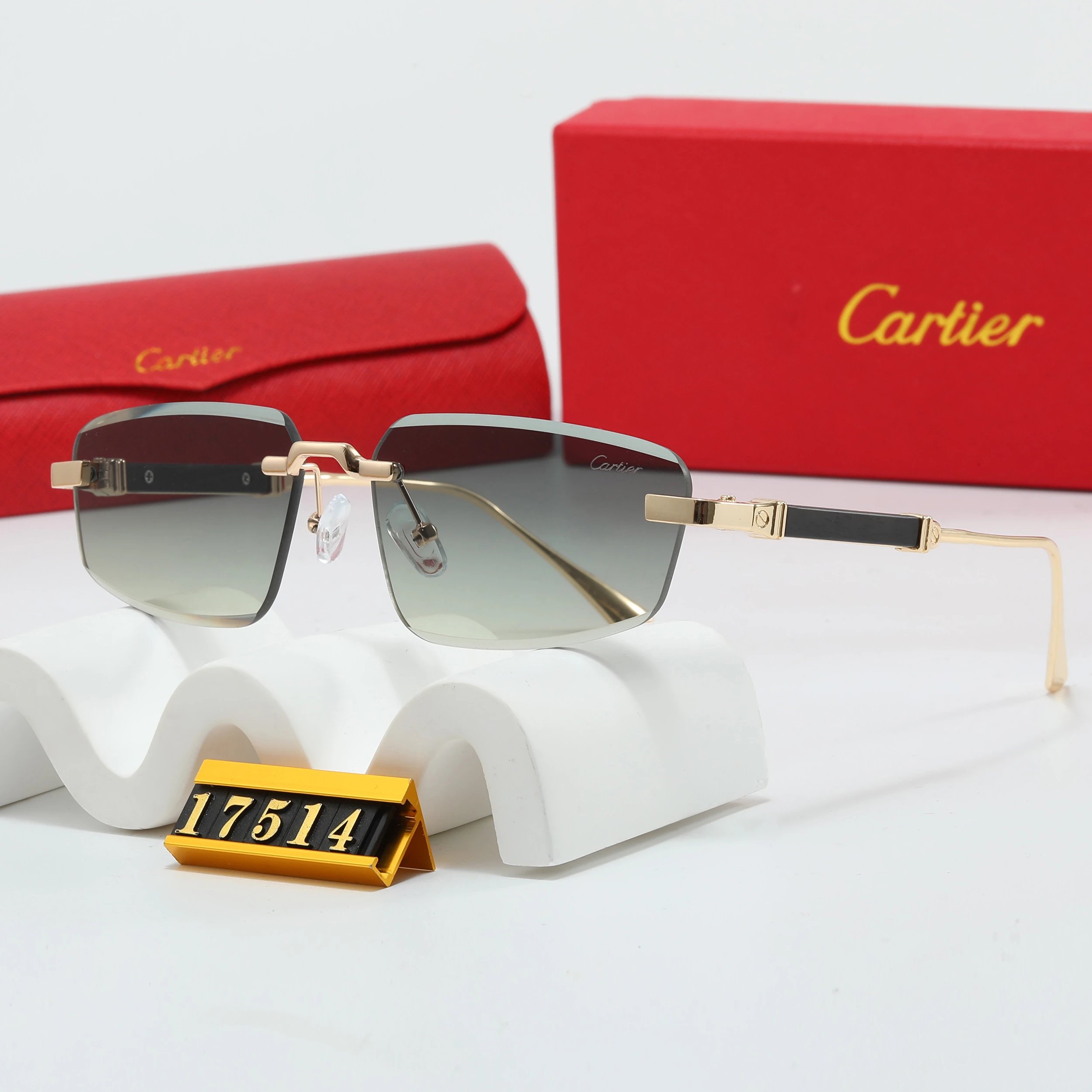 Cartier Round Gold-Frame Optical Glasses - 11