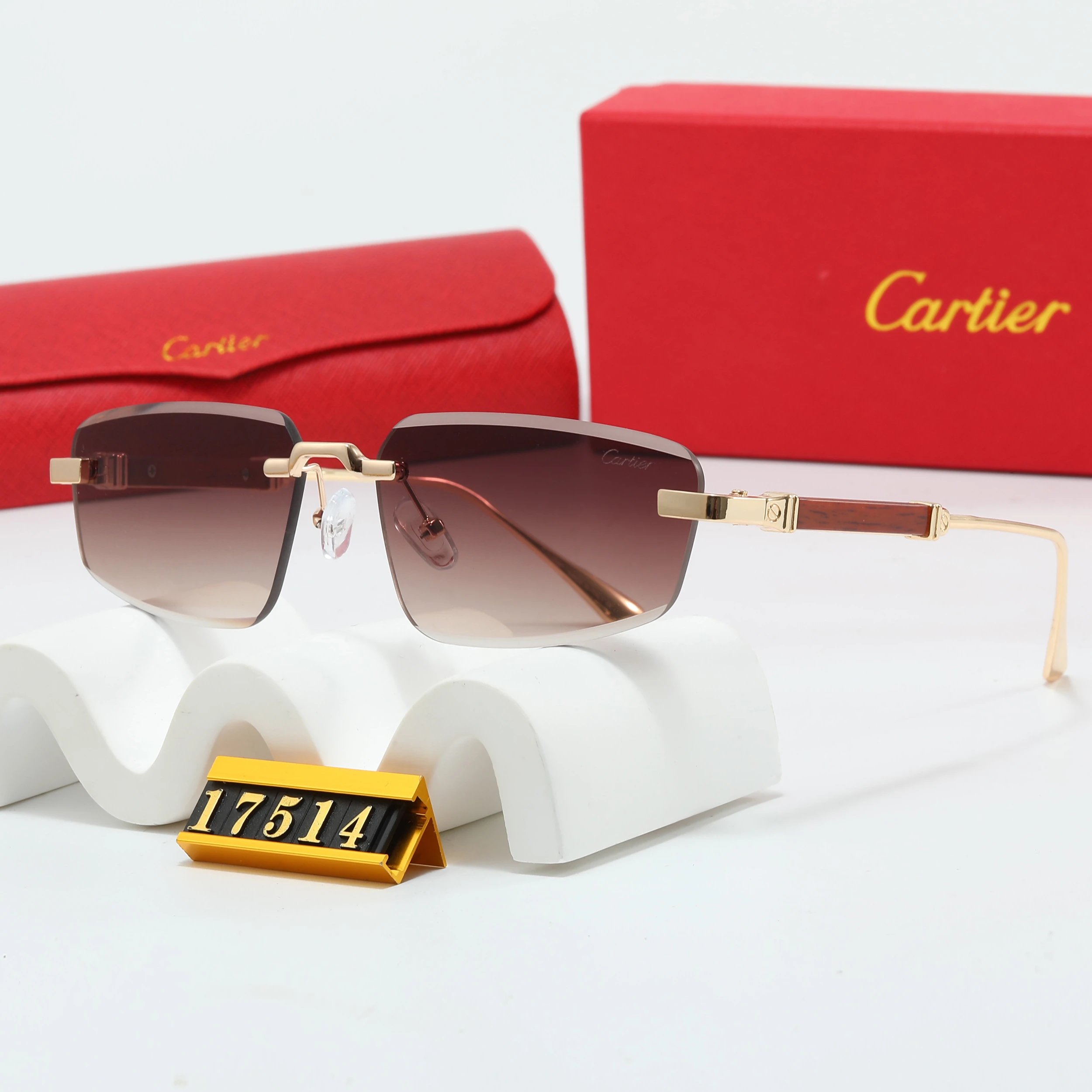 Cartier Round Gold-Frame Optical Glasses - 6