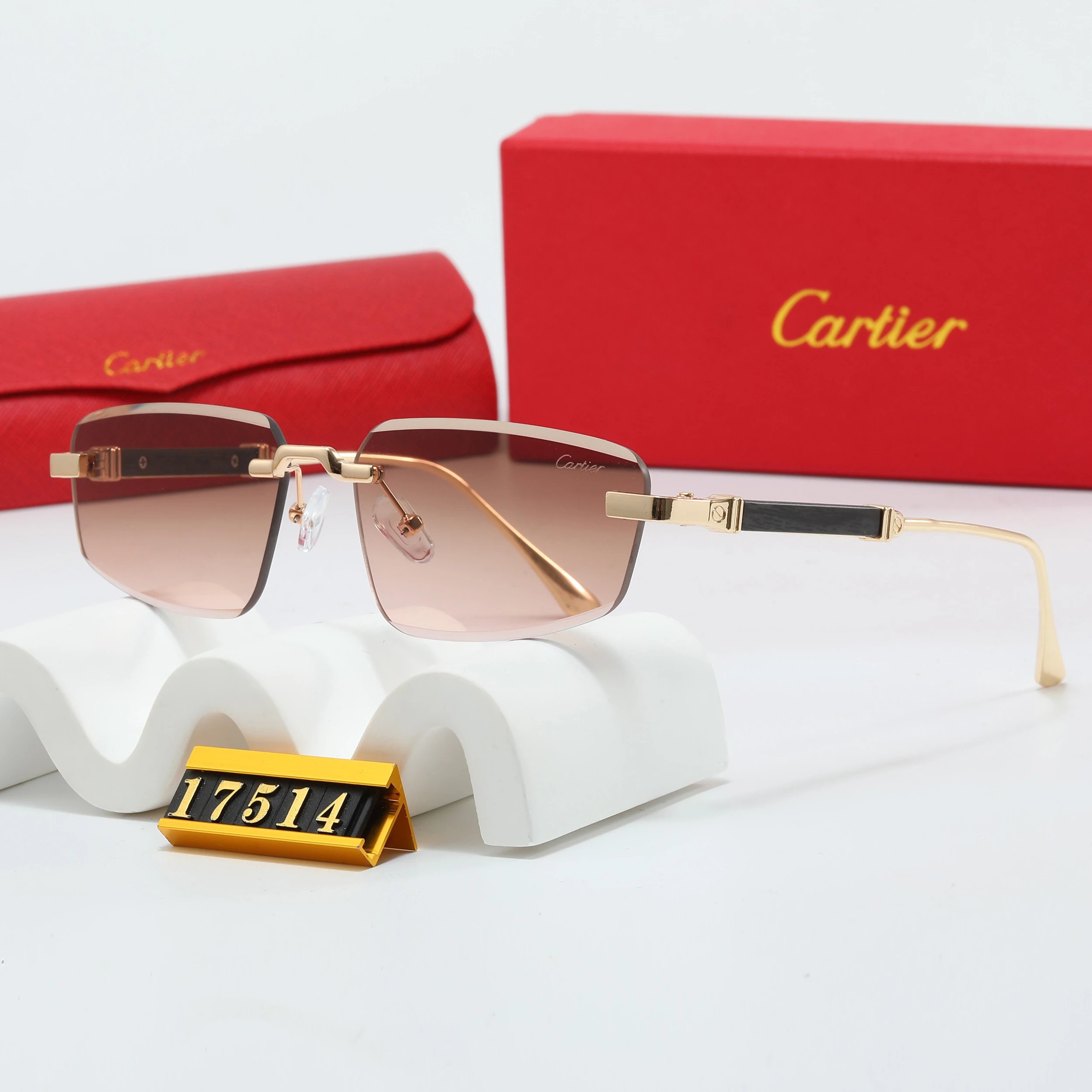 Cartier Round Gold-Frame Optical Glasses - 4