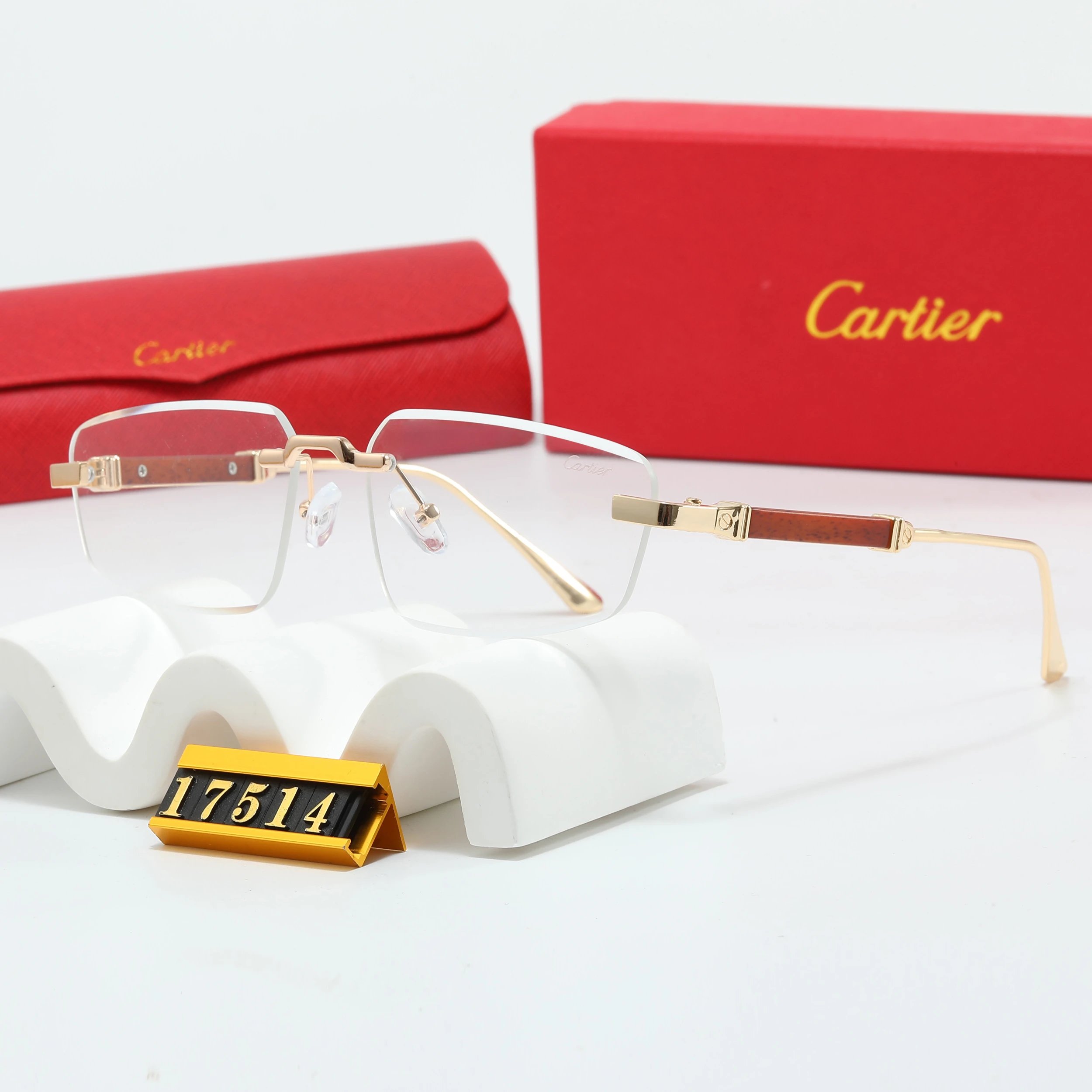 Cartier Round Gold-Frame Optical Glasses - 5