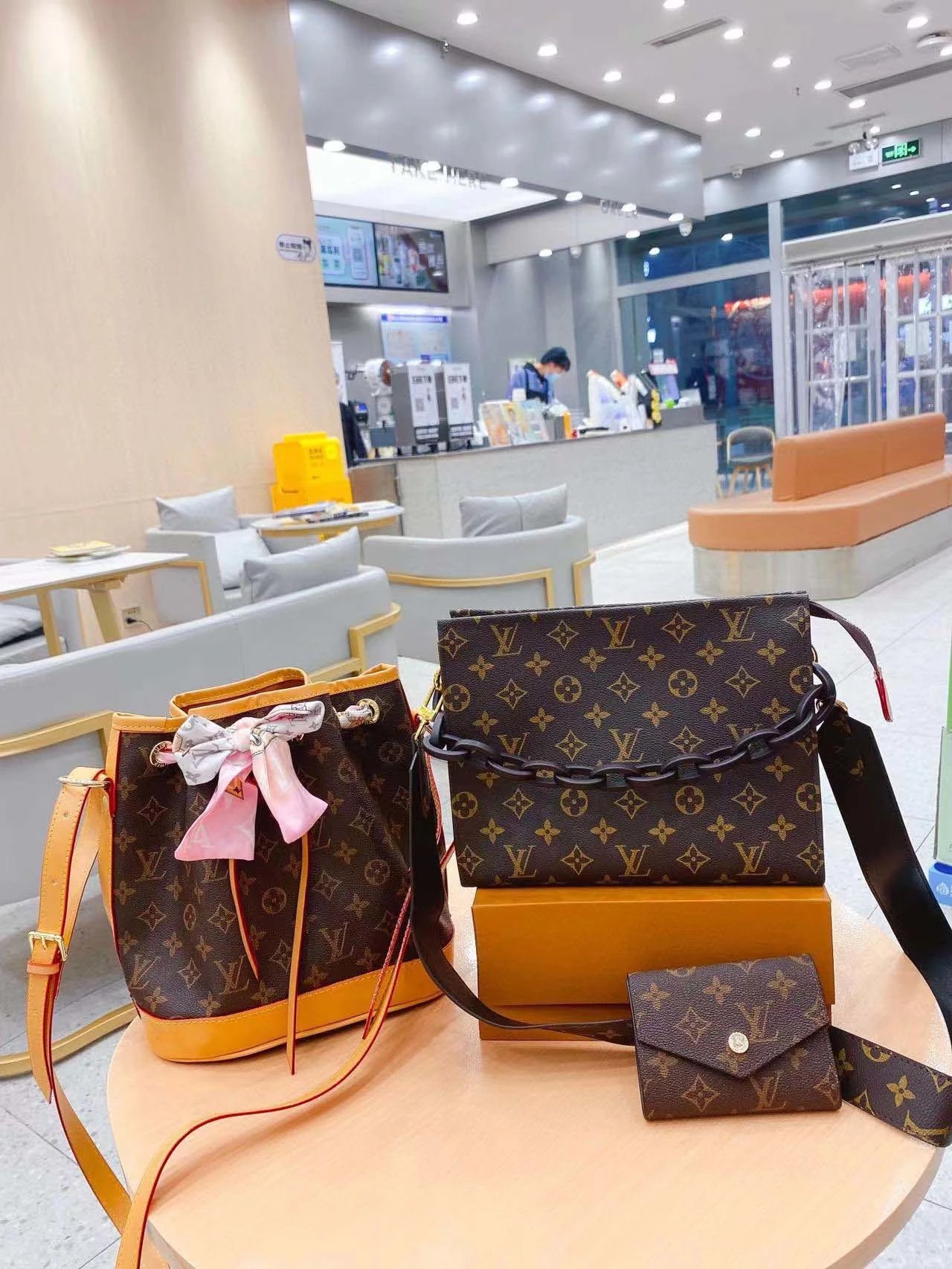 Dior Book Tote Floral Print Multicolor Tote Bag with Dior Caro Round Crossbody and Dior Montaigne Mini Wallet - 4
