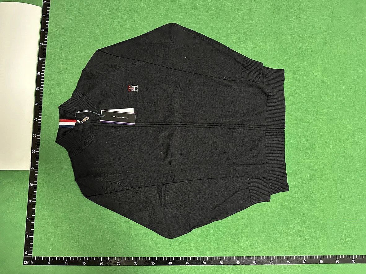 Tommy Hilfiger Zip-Up Knit Sweater Black - 1