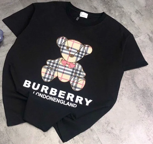 Burberry T-Shirts Crewneck Short-Sleeve Logo Print image 5