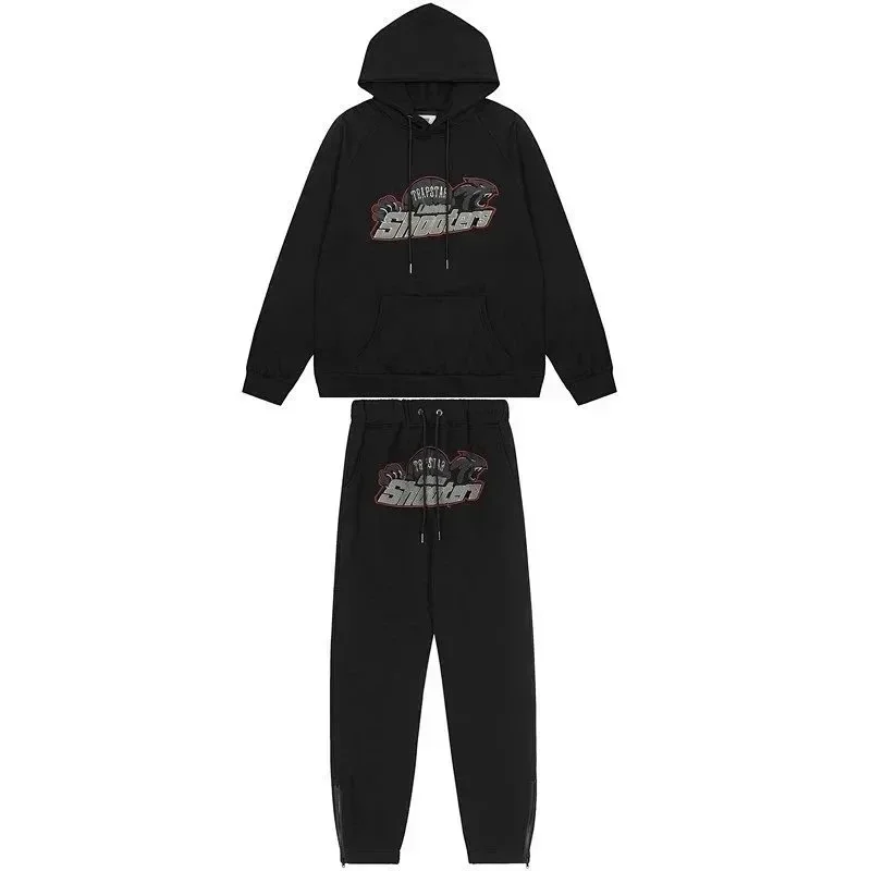 Trapstar "Black Panther" Gothic Lettering Hoodie & Joggers Set