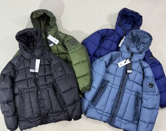 Thick and warm hooded down cotton jacket with lenses