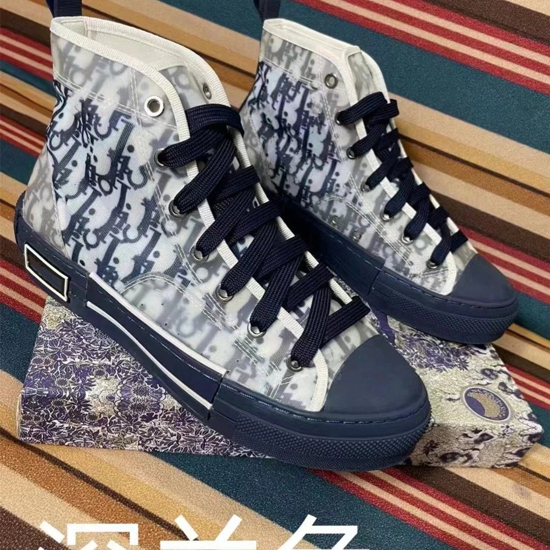 Canvas High-Top & Low-Top Shoes with Letter Prints - Corrected