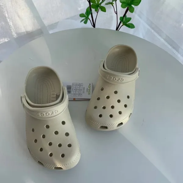 Crocs Classic Beige Clogs Sandals - 1